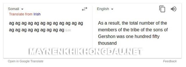 Google dịch thật tài tình