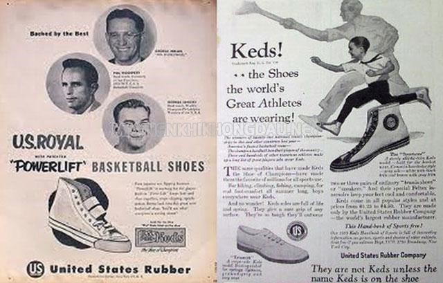công ty cao su Mỹ tên Keds đã nghiên cứu sản xuất ra dòng giày Sneakers đầu tiên
