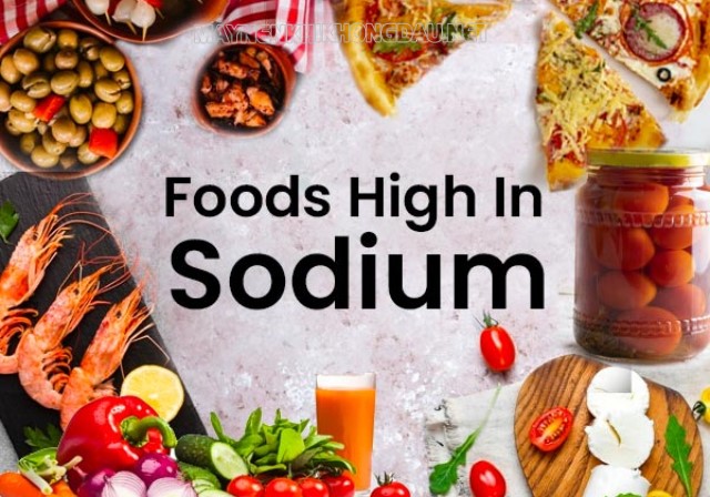 Sodium trong một số thực phẩm dinh dưỡng