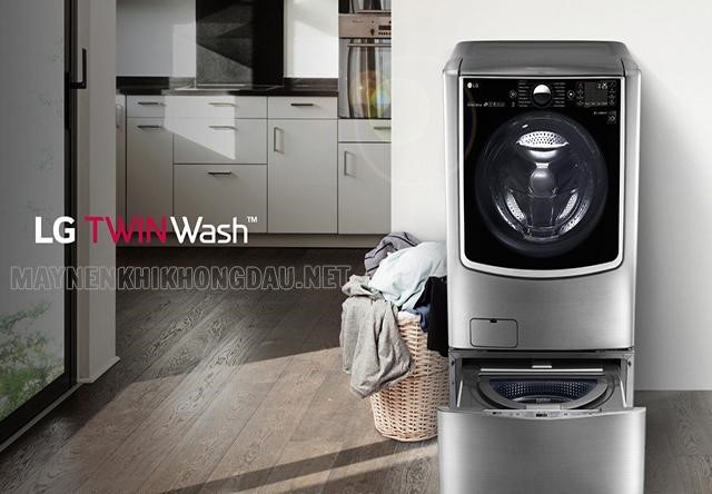 Máy giặt LG tích hợp máy giặt mini và máy giặt cửa trước.
