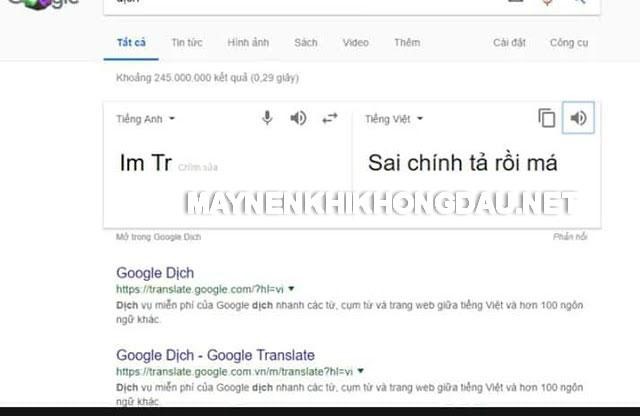 Google dịch hài hước