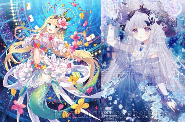 Hình hình ảnh công chúa Anime hồ nước xinh rất đẹp nhất