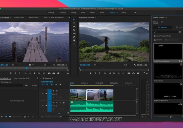 Adobe Premiere - phần mềm làm intro video chất lượng