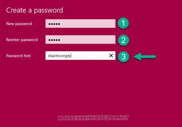 Cách tạo password hint