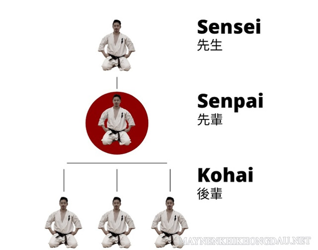 Sensei sẽ là người lớn nhất trong mối quan hệ với senpai và kohai